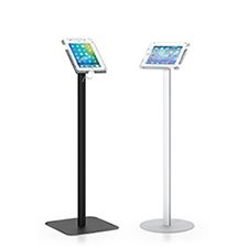 Two tablet kiosk display stands
