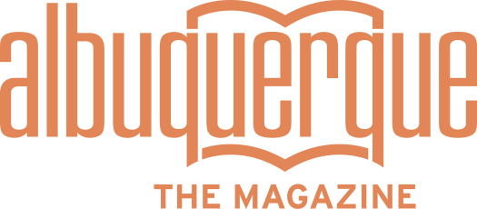 Trade show display and graphic client Albuqerque the Magazine logo.