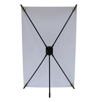 Mini X-Frame Tabletop Banner Stand Back