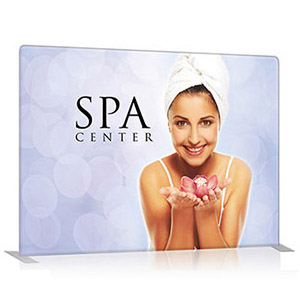 EZ Tube 10' straight stretch fabric trade show display.