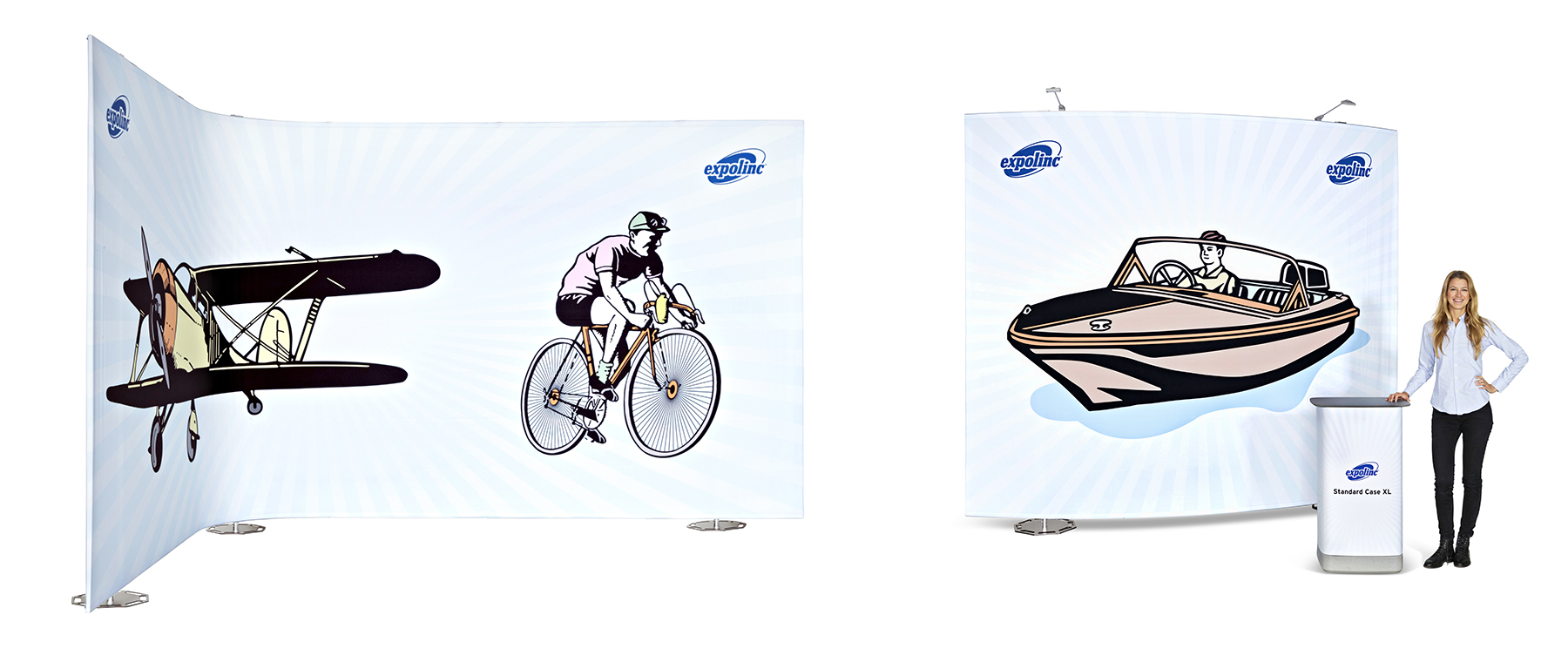 Expolinc Fabric System event backdrop.