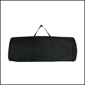 Lumiere fabric pop-up counter with portable carry bag.