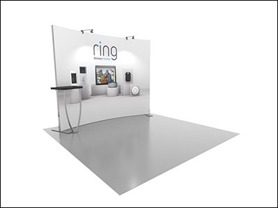 Symphony custom modular trade show display 10' SYK-1013.