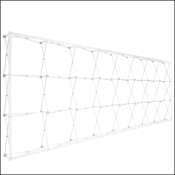 Tension fabric pop-up trade show display frame.