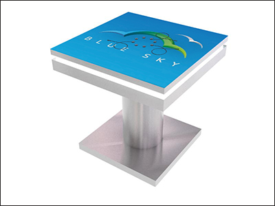 Classic trade show rental solution charging table