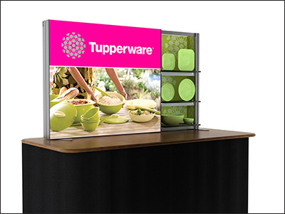 Classic portable tabletop display backlit.