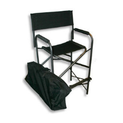 Portable director's chair in black