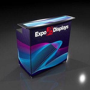 Expo portable serving bar counter.
