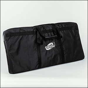 Expolinc portable table set for trade shows and events skirt.