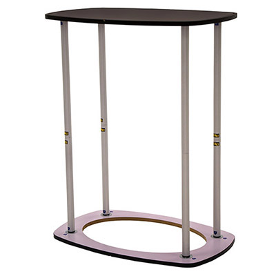 Impress rectangular portable counter with open tube frame and top.