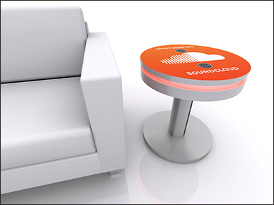 Classic InCharg charging solutions wireless charging table round.
