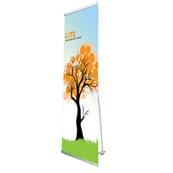 Lite banner stand