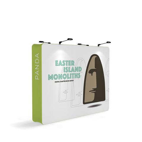 Monolith stretch fabric trade show display.