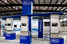 Multiquad modular trade show display.