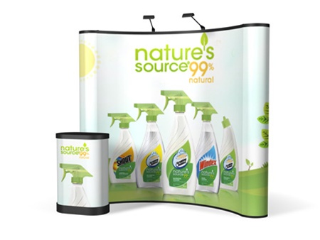 Premium Pop-Up Trade Show Display 8' Curved