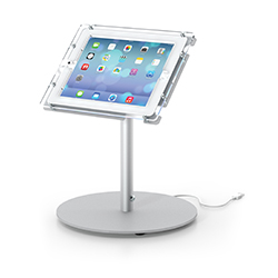 iPad tablet stand for trade shows.