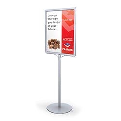 Executive Pro Sign Stand Silver