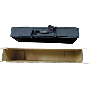 Expolinc Light Frame Mini backlit lightbox display stand wheeled bag.