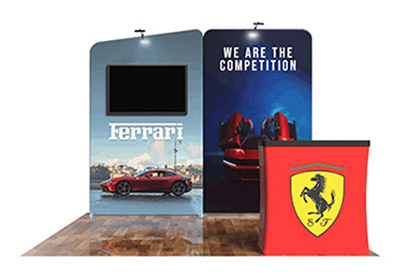 WaveLine Fabric Tube Display