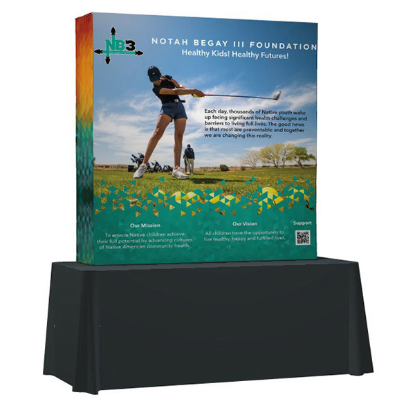 OneFabric Tension Pop-Up Tabletop Display